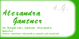 alexandra gantner business card